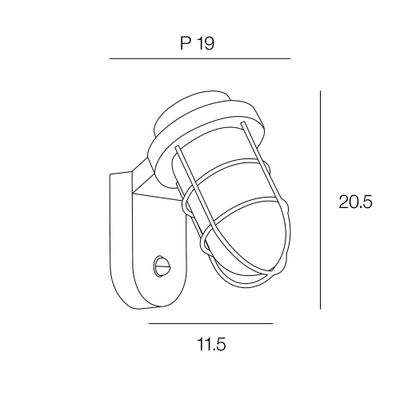 Applique extérieur E27 détecteur de mouvements Lacanau noir IP44 40W - COREP