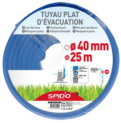 Tuyau Plat LG 25M Diam 40MM