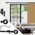 Kit tringle à rideaux extensible en métal de 1.20 à 2.10 m diam 13 à 16 mm Finition Noir mat - MOBOIS