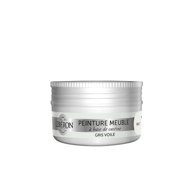 Peinture meuble bois à la caséine mat gris voilé 75 ml LIBERON