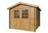 Abri de jardin en bois autoclave marron Valence 1 - ép.28mm - 6,9 m² hors-tout - WHITE WOOD
