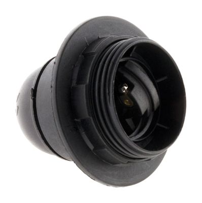 Douille électrique E27 plastique noir - ZENITECH