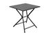 Table de jardin pliante GUERIDON aluminium graphite 70 x 70 cm, Livraison à domicile incluse - PROLOISIRS
