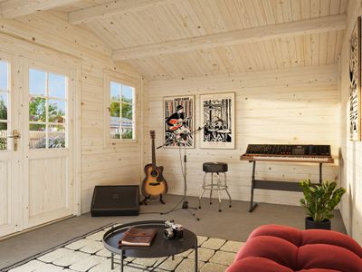 Pavillon de jardin en bois Klara - 15,4m², Livraison à domicile incluse - PALMAKO