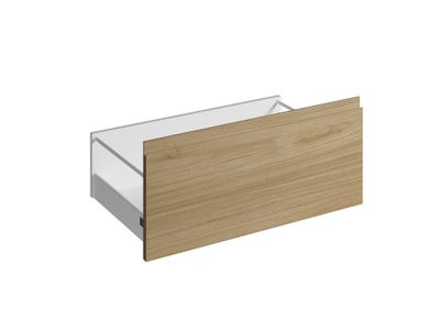 Façade tiroir effet bois avec poignée intégrée pour meuble de cuisine Nocce01 35 x 80 cm OFITRES