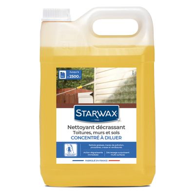Nettoyant décrassant concentré pour toitures, façades et sols 5 l STARWAX