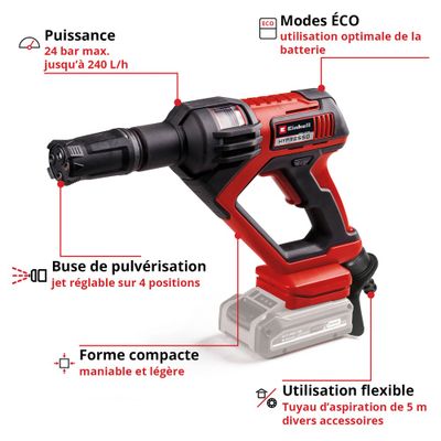 Nettoyeur haute pression sans fil Hypresso 18/24-1 EINHELL