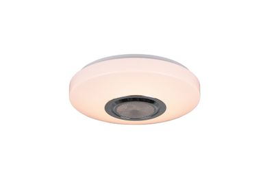 Plafonnier avec enceinte bluetooth LED Maia 1100 lumens RGBW - REALITY