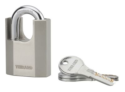 Cadenas à clé haute sécurité largeur 50 mm THIRARD