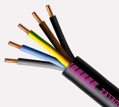 Câble électrique U1000 R2V 5G1,5 mm² rigide intérieur/extérieur 50 m - NEXANS