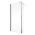 Paroi de douche à l'italienne avec déflecteur 90+30x190 cm profilé chrome verre transparent 5 mm New Style - SCHULTE