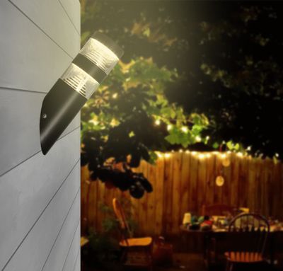 Applique extérieur LED Castellane anthracite IP44 1000 lumens blanc chaud - ARLUX