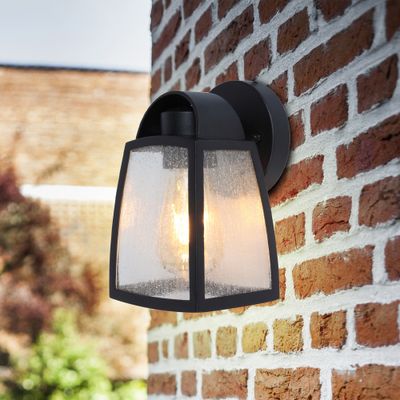 Applique extérieur E27 Kelsey S noir IP44  40W - COREP