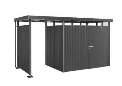 Paroi d'auvent pour abri de jardin AUVENT HIGHLINE H3 GRISFONCE  BIOHORT Livraison à domicile incluse
