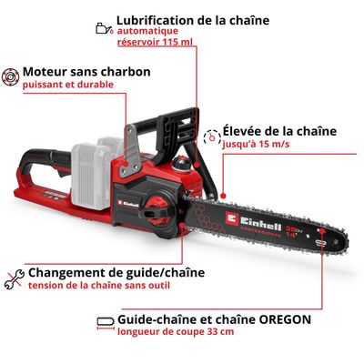 Tronçonneuse à batterie 36 V guide 35 cm GE-LC 36/35 Li EINHELL