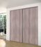 Porte de placard coulissante acacia gris 1 vantail H 2,50 m x L 0,61 m YKARIO