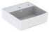 Evier de cuisine timbre d'office grès blanc 60x63 cm 1 bac Walter - PERLINE