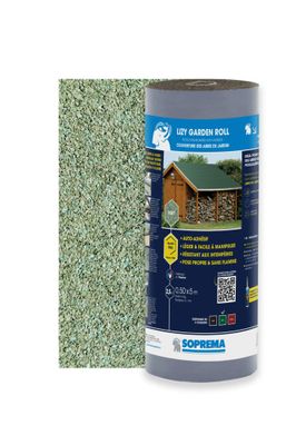 Bardeau de couverture LIZY GARDEN ROLL vert en rouleau l.0.5 m x L.5 m SOPREMA