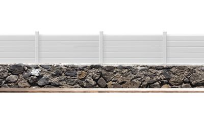 Lisse persienne - PVC - Blanc - 140 x 30 mm - L 1,80 m - Lot de 1 - MOREY