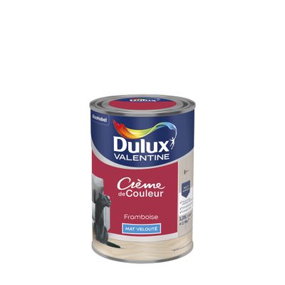 Peinture crème de couleur Framboise Mat 1,25 L - DULUX VALENTINE