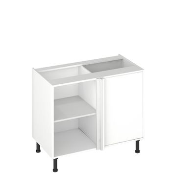 Fileur d'angle pour meuble de cuisine Mallorca blanc mat 70 x 4,6 x 4,6 cm OFITRES