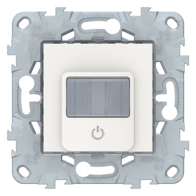 Détecteur de mouvements + bouton poussoir blanc - Unica SCHNEIDER ELECTRIC