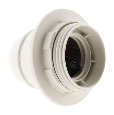 Douille électrique E27 plastique blanc - ZENITECH