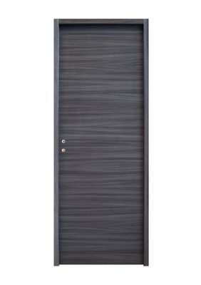 Bloc-porte postformé H.204 x l.83 cm décor mélaminé EBENE poussant droit - SMIS