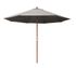 Parasol droit diamètre 3m gris mat en eucalyptus PROLOISIRS Livraison à domicile incluse