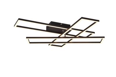 Plafonnier LED Corso noir 4600 lumens blanc variable CCT - REALITY