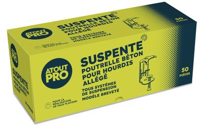 Suspente poutrelle béton pour hourdis allégé - boîte de 50 - ATOUT PRO