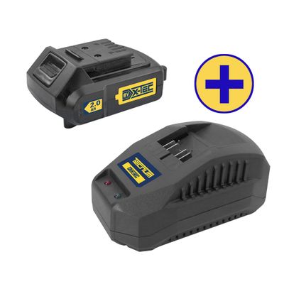 Batterie et chargeur 2,0 Ah XTEC 18 V - TECNUM