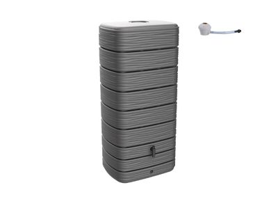 Récupérateur d'eau STONE 650L Anthracite + collecteur 010998 G.ANT PX2 EDA