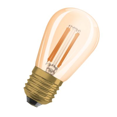 Ampoule LED mini Edison E27 Ambrée variable 4,8W=360 lumens Blanc chaud OSRAM