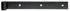 Penture droite longueur 300 mm diamètre 14 mm 35 x 5 mm noire