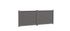 Portail battant aluminium ALIZEE l.3,50 x H.1,71 m gris  - PREFALU