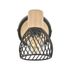 Spot E14 Kento noir et bois 25W - COREP
