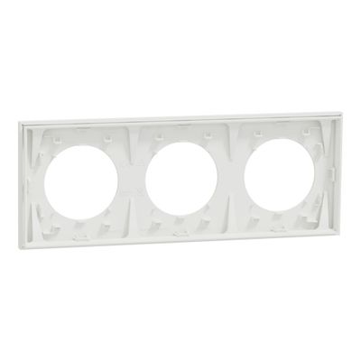 Plaque de finition 3 postes Odace 2025 blanc craie - SCHNEIDER ELECTRIC