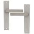 Poignées de porte sur plaques sans trou Joffrin IV aluminium LINEA BERTOMANI