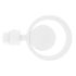 Embout déco atrium à visser en métal diam 20 mm Finition Blanc mat - MOBOIS