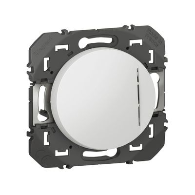 Bouton poussoir encastrable avec voyant lumineux Blanc - Dooxie LEGRAND