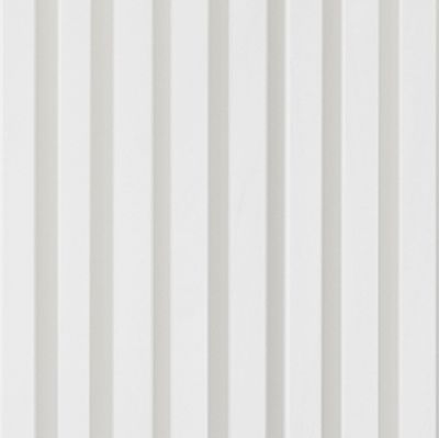 Panneau décoratif MDF 3D Latt fond blanc à peindre - Lot de 2 - 20 x 287 x 1250 mm - AJ TIMBER