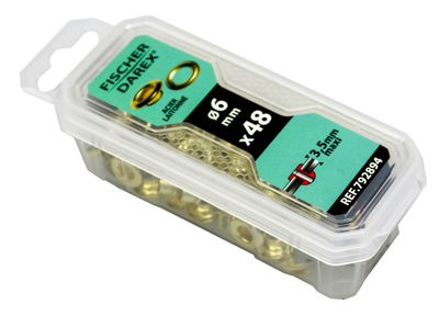 OEillet en acier laitonné 6 mm par 48