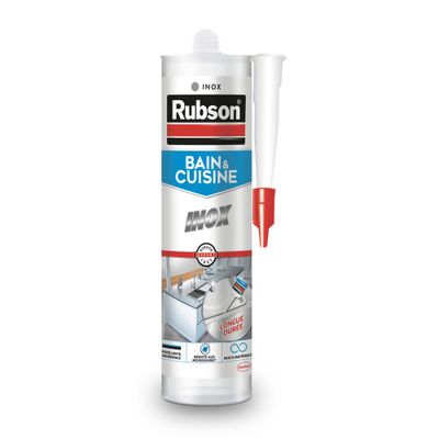 Mastic Silicone Bain & Cuisine Pure Inox 280 ml RUBSON