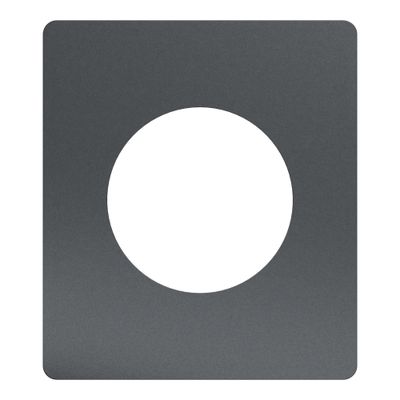Plaque de finition 1 poste Odace 2025 Architecte effet perle noire - SCHNEIDER ELECTRIC