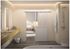 Porte coulissante aluminium blanc style Atelier vitrage clair largeur 93 cm OPTIMUM