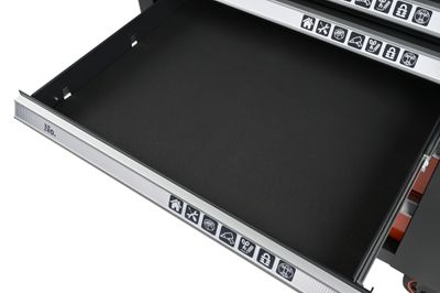 Servante d'atelier 6 tiroirs avec coffret latéral TACTIX