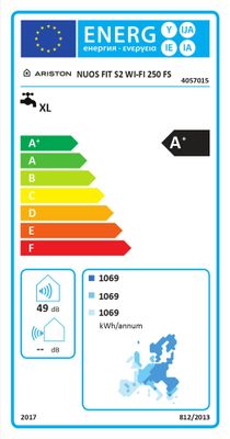 Chauffe-eau thermodynamique 250L vertical connecté Nuos Fit S2 Wifi Family - ARISTON