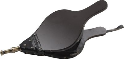 Soufflet de cheminée bois et cuir MODULO STORAGE