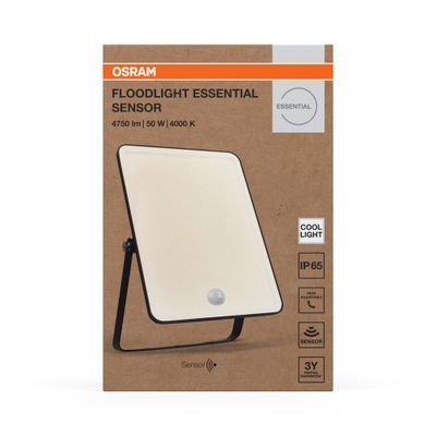 Projecteur extérieur LED détecteur de mouvements Foodlight noir IP65 4500 lumens blanc neutre - OSRAM